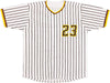 San Diego Padres Fernando Tatis Jr. Autographed White Pinstripes Jersey Beckett BAS Witness Stock #235724