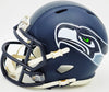 Tyler Lockett Autographed Seattle Seahawks Blue Speed Mini Helmet MCS Holo Stock #236387