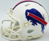 Jim Kelly, Thurman Thomas & Andre Reed Autographed Buffalo Bills Team Greats White Speed Mini Helmet Beckett BAS Witness Stock #236172