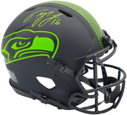 Tyler Lockett Autographed Seattle Seahawks Eclipse Black Full Size Speed Authentic Helmet MCS Holo Stock #236378