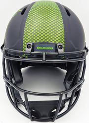 Tyler Lockett Autographed Seattle Seahawks Eclipse Black Full Size Speed Authentic Helmet MCS Holo Stock #236378