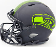 Tyler Lockett Autographed Seattle Seahawks Eclipse Black Full Size Speed Authentic Helmet MCS Holo Stock #236378