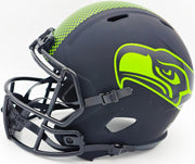 Tyler Lockett Autographed Seattle Seahawks Eclipse Black Full Size Speed Replica Helmet MCS Holo Stock #236379