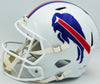 Jim Kelly, Thurman Thomas & Andre Reed Autographed Buffalo Bills Team Greats White Full Size Speed Replica Helmet Beckett BAS Witness Stock #236171