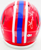 Jim Kelly, Thurman Thomas & Andre Reed Autographed Buffalo Bills Team Greats Red 1987-01 Throwback Full Size Speed Authentic Helmet Beckett BAS Witness Stock #236169