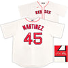 Boston Red Sox Pedro Martinez Autographed White Nike Jersey Size XXL Beckett BAS Witness Stock #236168