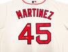 Boston Red Sox Pedro Martinez Autographed White Nike Jersey Size XXL Beckett BAS Witness Stock #236168