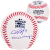 Alex Bregman Autographed Official 2022 World Series Logo MLB Baseball Houston Astros "22 WS Champs" Beckett BAS Witness Stock #210126