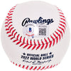 Alex Bregman Autographed Official 2022 World Series Logo MLB Baseball Houston Astros "22 WS Champs" Beckett BAS Witness Stock #210126