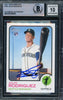 Julio Rodriguez Autographed 2022 Topps Heritage Rookie Card #700 Seattle Mariners Auto Grade Gem Mint 10 Beckett BAS Stock #221550