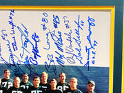 1966 Green Bay Packers Team Signed Autographed Framed 16x20 Photo With 34 Signatures Including Bart Starr Beckett BAS #AD78728