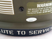 Steve Largent & Jim Zorn Autographed Seattle Seahawks Camo Salute To Service Full Size Replica Speed Helmet "Go Hawks!" MCS Holo Stock #210443