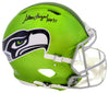 Steve Largent Autographed Seattle Seahawks Flash Green Full Size Authentic Speed Helmet "HOF 95" MCS Holo Stock #210459