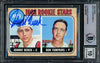 Johnny Bench Autographed 1968 Topps Rookie Card #247 Cincinnati Reds Auto Grade Gem Mint 10 Beckett BAS #14867897