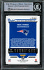 Mac Jones Autographed 2021 Panini Donruss The Rookies Rookie Card #TR-MJO New England Patriots Beckett BAS #14860687