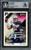 Mac Jones Autographed 2021 Panini Donruss The Rookies Rookie Card #TR-MJO New England Patriots Beckett BAS #14860688