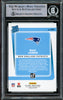 Mac Jones Autographed 2021 Donruss Rated Rookie Bronze Press Proof Rookie Card #255 New England Patriots Beckett BAS #14860788