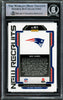 Mac Jones Autographed 2021 Panini Prizm New Recruits Rookie Card #NR-5 New England Patriots Beckett BAS #14860960