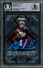 Mac Jones Autographed 2021 Panini Prizm Emergent Rookie Card #E-6 New England Patriots Beckett BAS #14860970