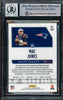 Mac Jones Autographed 2021 Panini Phoenix Fire Burst Rookie Card #109 New England Patriots Auto Grade Gem Mint 10 Beckett BAS #14867303