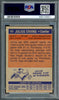 Julius Dr. J Erving Autographed 1972-73 Topps Rookie Card #195 Philadelphia 76ers PSA 5 Auto Grade Gem Mint 10 PSA/DNA #68016851