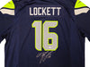 Seattle Seahawks Tyler Lockett Autographed Blue Nike On Field Jersey Size XXL MCS Holo Stock #222047