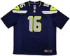 Seattle Seahawks Tyler Lockett Autographed Blue Nike On Field Jersey Size XXL MCS Holo Stock #222047