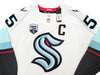 Seattle Kraken Mark Giordano Autographed White Adidas Authentic Jersey Size 54 Captain & Inaugural Season Patch Fanatics Holo Stock #210530