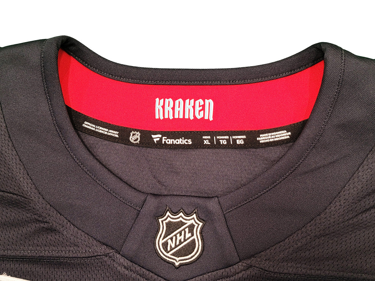 Seattle Kraken Mark Giordano Autographed Navy Fanatics Breakaway Jersey Size XL Inaugural Season & Captain Patch Fanatics Holo Stock #202335