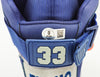 Patrick Ewing Autographed Navy & Grey Ewing Athletics 33 HI OG Right Shoe Georgetown Hoyas Size 13 Beckett BAS Witness Stock #236556