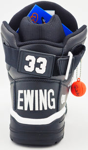 Patrick Ewing Autographed Black Ewing Athletics 33 HI Right Shoe New York Knicks Size 13 Beckett BAS Witness Stock #236552