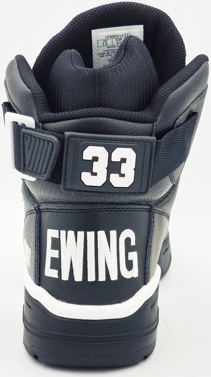 Patrick Ewing Autographed Black Ewing Athletics 33 HI Left Shoe New York Knicks Size 13 W/ Box Beckett BAS Witness Stock #236551