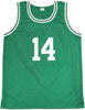 Boston Celtics Bob Cousy Autographed Green Jersey Beckett BAS Witness Stock #236642