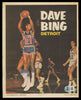 Dave Bing Autographed 8x10 1970 Topps Poster Detroit Pistons Beckett BAS QR #BP55268