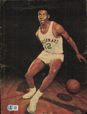 Oscar Robertson Autographed 8x11 Magazine Page Photo Milwaukee Bucks Beckett BAS QR #BP55256