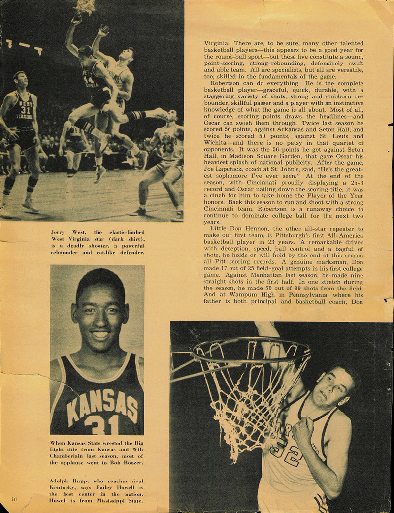 Oscar Robertson Autographed 8x11 Magazine Page Photo Milwaukee Bucks Beckett BAS QR #BP55256