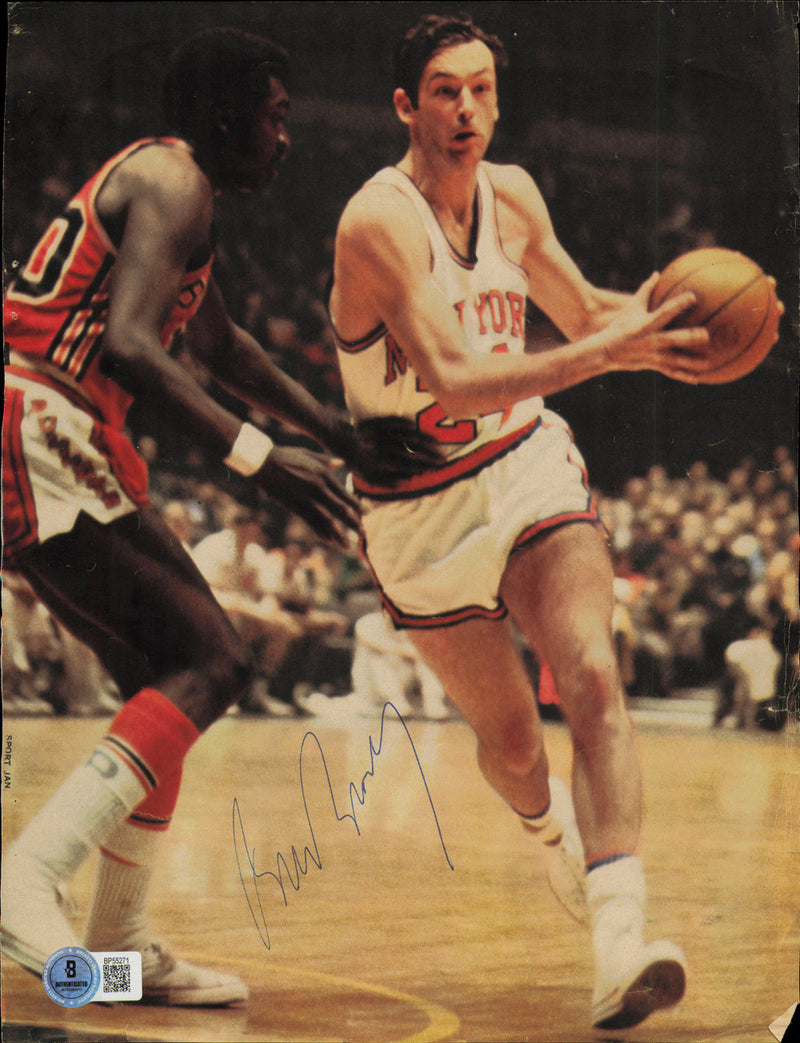 Bill Bradley Autographed 8x11 Magazine Page Photo New York Knicks Beckett BAS QR #BP55271