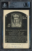 Bill McKechnie Autographed Artvue Hall of Fame HOF Plaque Postcard Cincinnati Reds Beckett BAS #13575591