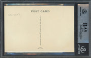 Bill McKechnie Autographed Artvue Hall of Fame HOF Plaque Postcard Cincinnati Reds Beckett BAS #13575591