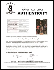 John Havlicek, Earl Monroe & Dave Bing Autographed 8x11 Magazine Page Photo Beckett BAS #AE08241