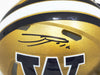 Ja'Lynn Polk Autographed Washington Huskies Gold Speed Mini Helmet MCS Holo Stock #222057