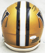 Ja'Lynn Polk Autographed Washington Huskies Gold Speed Mini Helmet MCS Holo Stock #222057