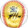 Yordan Alvarez Autographed Official 2022 Gold World Series Logo Baseball Houston Astros Beckett BAS #W381821