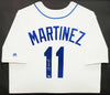 Seattle Mariners Edgar Martinez Autographed Framed White Majestic Jersey MCS Holo Stock #210137