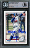 Miguel Vargas Autographed 2020 1st Bowman Rookie Card #BP-131 Dodgers, White Sox Full Name Beckett BAS Stock #210497