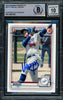 Miguel Vargas Autographed 2020 1st Bowman Rookie Card #BP-131 Dodgers, White Sox Auto 10 Beckett BAS Stock #210520