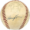 1956 MLB All Stars Autographed Official Harridge AL Baseball With 14 Signatures Including Mickey Mantle (Vintage) & Nellie Fox Beckett BAS #AD43526