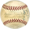 1956 MLB All Stars Autographed Official Harridge AL Baseball With 14 Signatures Including Mickey Mantle (Vintage) & Nellie Fox Beckett BAS #AD43526