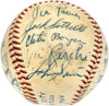 1955 Kansas City A's Team Autographed Official Harridge AL Baseball With 21 Signatures Including Enos Slaughter Beckett BAS #AE08361