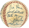 1955 Kansas City A's Team Autographed Official Harridge AL Baseball With 21 Signatures Including Enos Slaughter Beckett BAS #AE08361